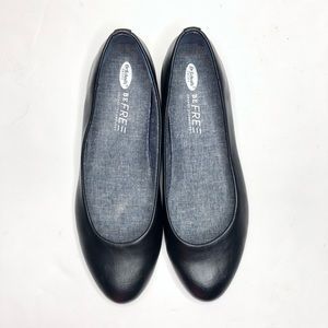 DR SCHOLL’S Be Free Black Round Toe Flats Size 8